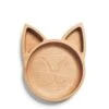 Wooden Fox Plate -Winter Decor Store 19042300 wooden fox plate