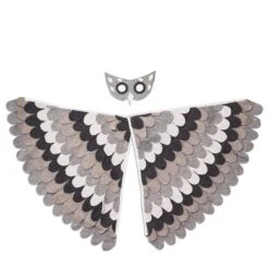 Snowy Owl Wings And Mask Costume