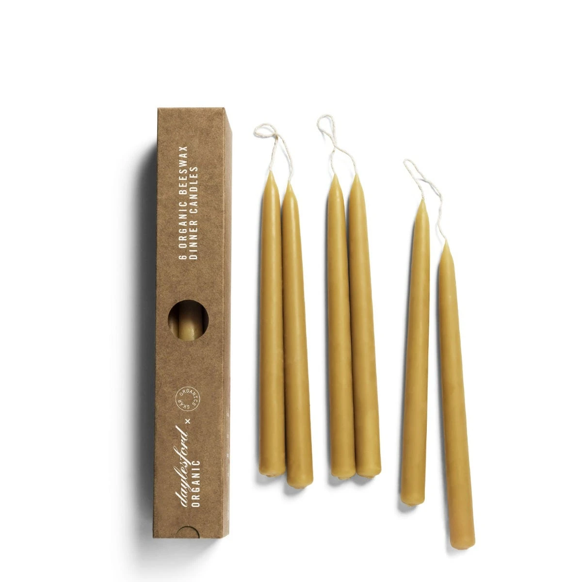 Organic Skar Dinner Candles X 6 3 Organic Skar Dinner Candles X 6